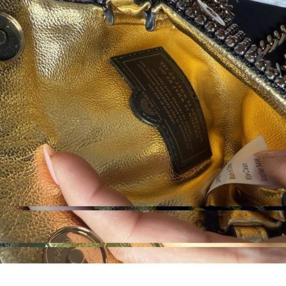 Kurt Geiger London Gold Crossbody Bag With Dustcover - Picture 7 of 16